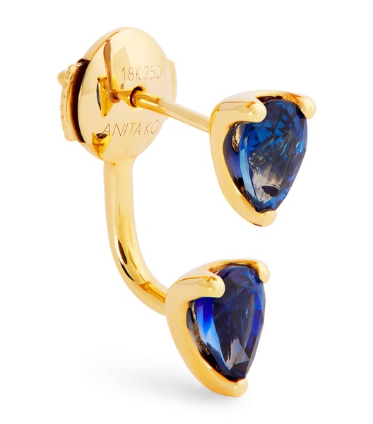 Yellow Gold and Sapphire Orbit Necklace