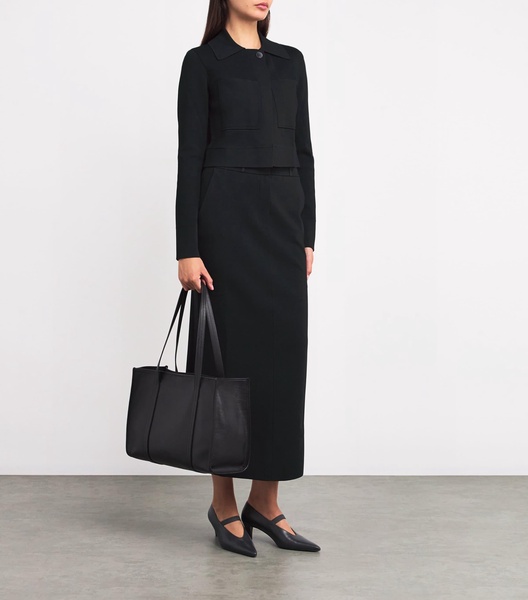 Milano-Knit Collared Jacket