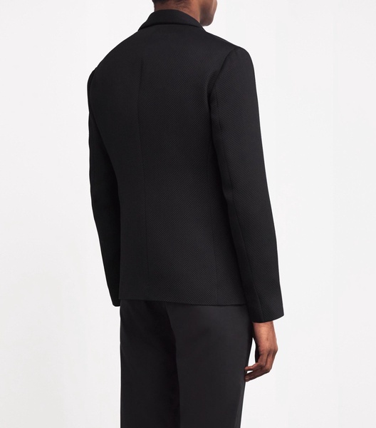 Silk-Blend Shawl-Lapel Blazer