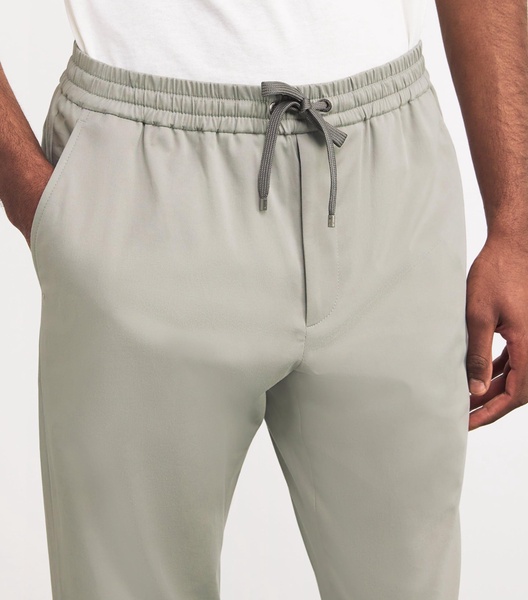 Cotton-Stretch Drawstring Trousers
