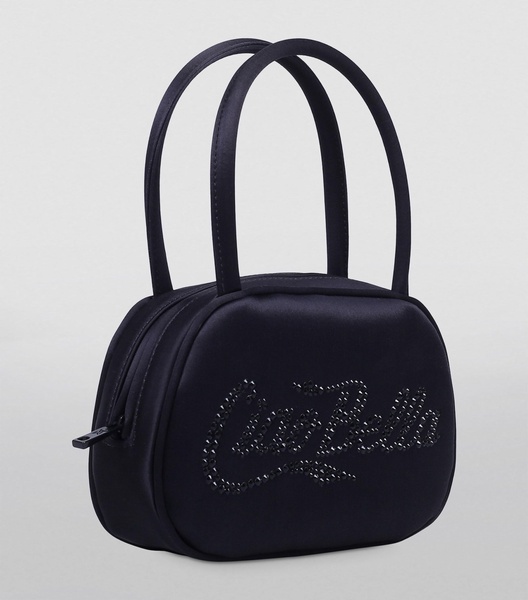 Mini Satin Amini Bella Top-Handle Bag