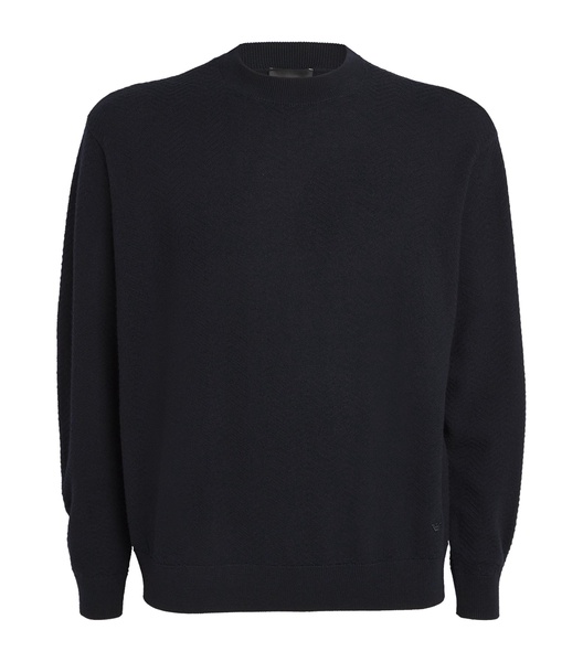 Virgin Wool Textured Sweater
