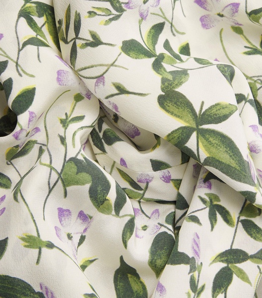 Silk Print Trousers