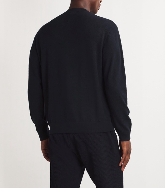 Virgin Wool Textured Sweater