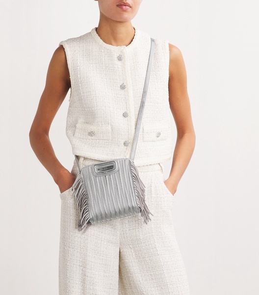 Mini Leather 'M' Top-Handle Bag