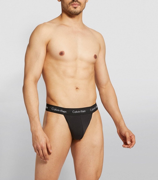 Stretch-Cotton Thong Briefs (Pack Of 2)