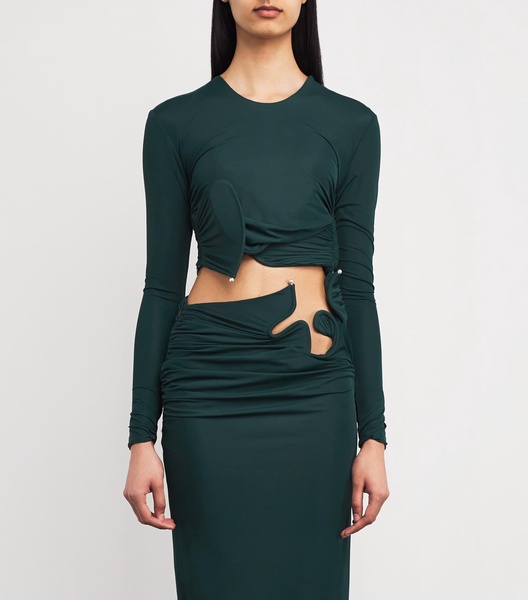 Jersey Looped Crop Top