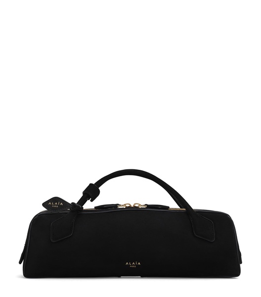 Suede Le Teckel Top-Handle Bag