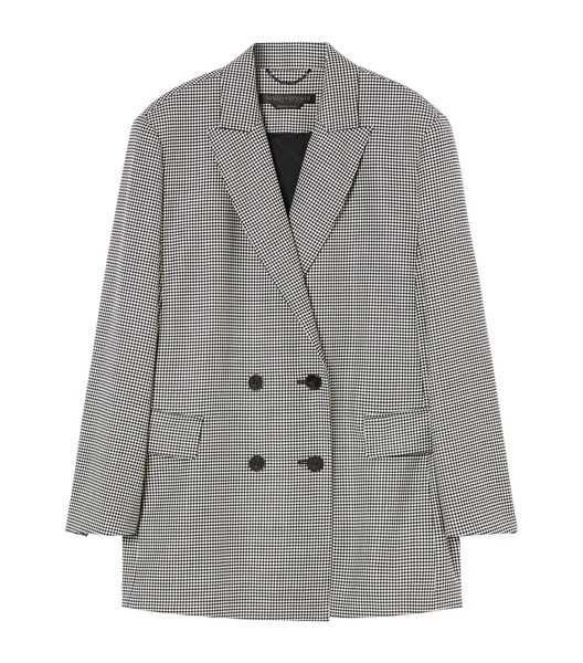 Virgin Wool Double-Breasted Calcio Blazer
