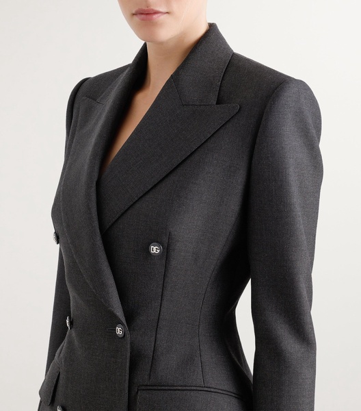 Virgin Wool Fitted Blazer