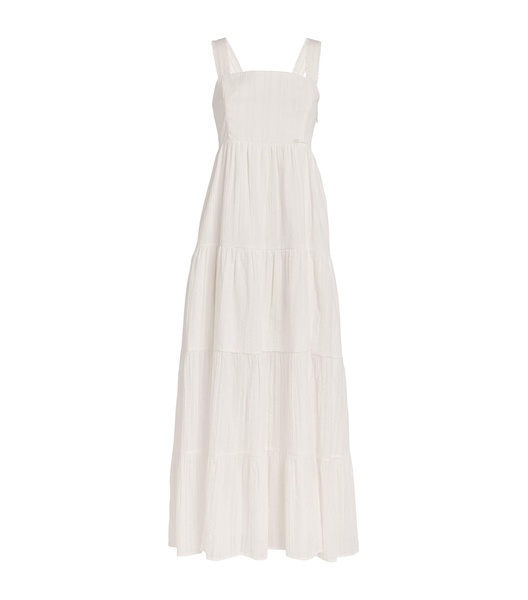 Cotton-Gauze Ginseng Maxi Dress
