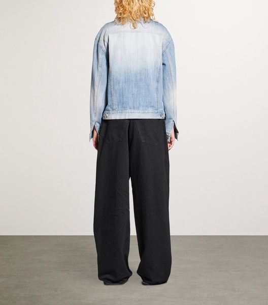 Denim Stand-Collar Jacket