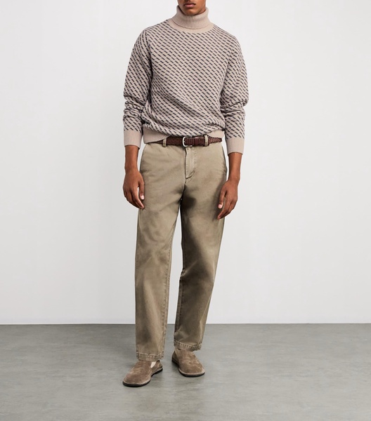 Cotton Masham Rollneck Sweater