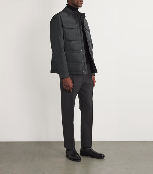 Nylon Down Padded Overshirt