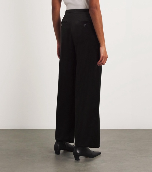 Cotton Wide-Leg Amanda Trousers