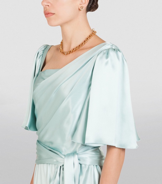 Silk Belted Dress