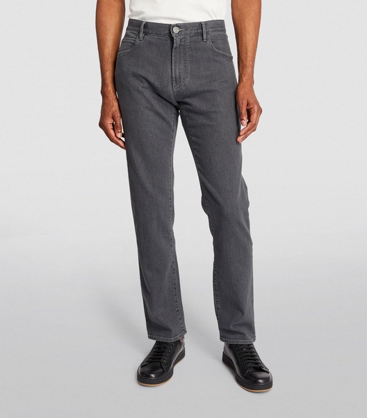 Stretch-Cotton Straight Jeans