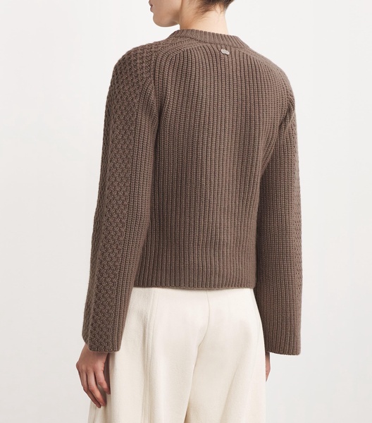 Cashmere Vimini Stitch Cardigan