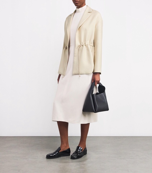 Wool-Silk Drawstring Jacket