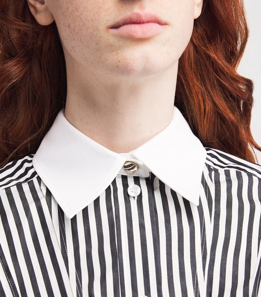 Stripe Cropped Shirt