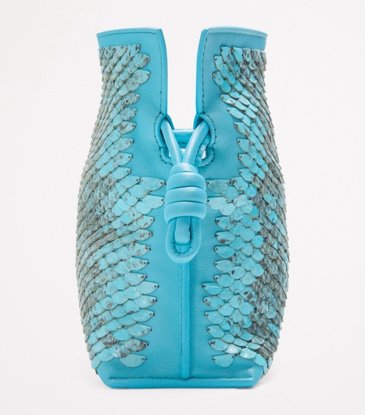 Mini Snakeskin Scales Flamenco Clutch