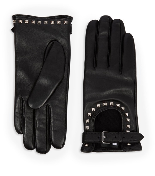 Leather Studded Gloves
