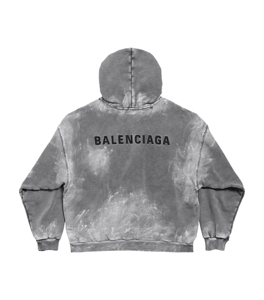 Cotton Distressed Logo Hoodie