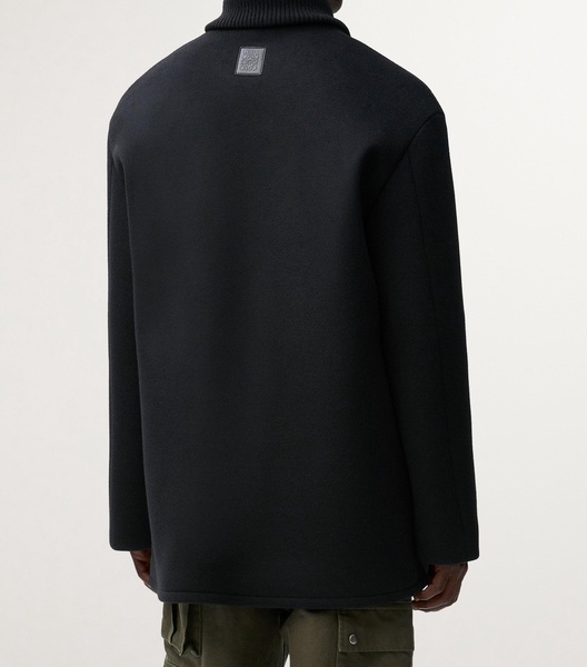 Wool-Blend Double-Breasted Pea Coat