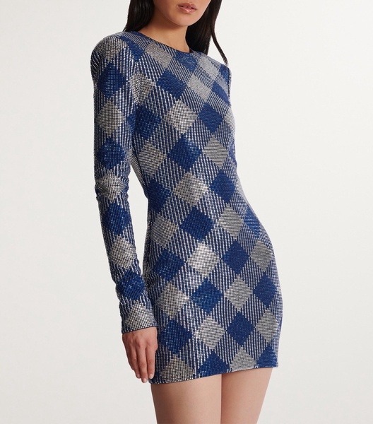 Rhinestone Diamond Mini Dress