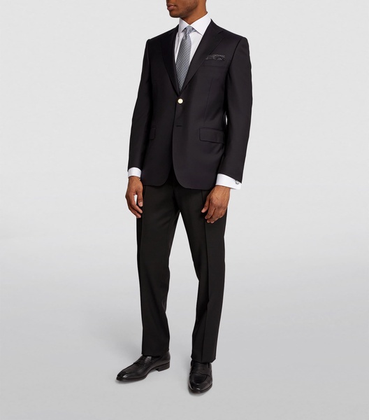 Wool Single-Breasted Suit Jacket