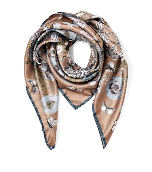 Silk Printed Square Scarf