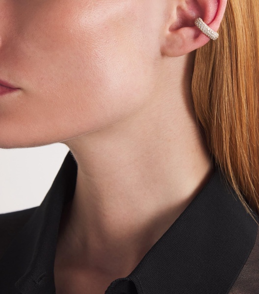 Yellow Gold and Diamond Cosmo Single Ear Cuff