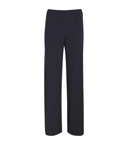 Crepe High-Waist Trousers