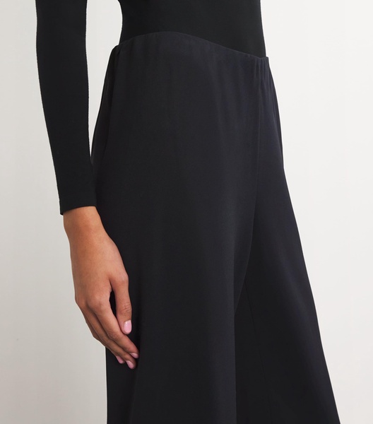 Crepe High-Waist Trousers