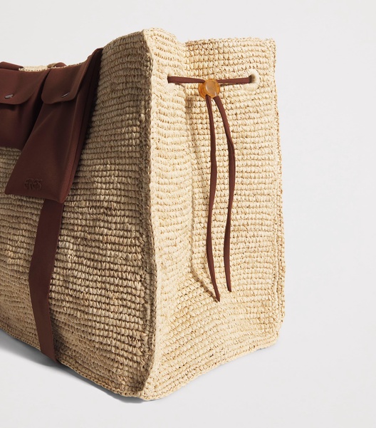 Raffia Voyageur Tote Bag
