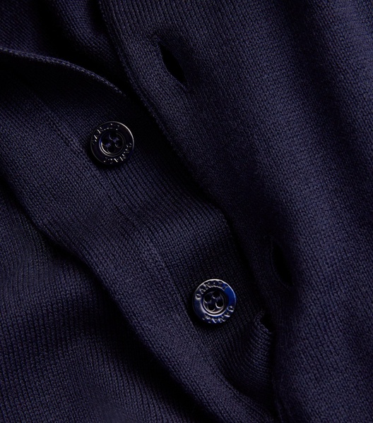 Cotton Ribbed-Trim Polo Shirt