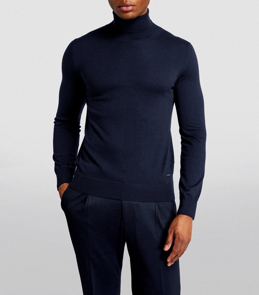 Cashmere-Silk Rollneck Sweater