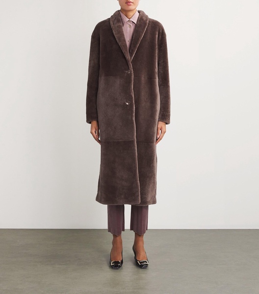Velvet Shearling Coat