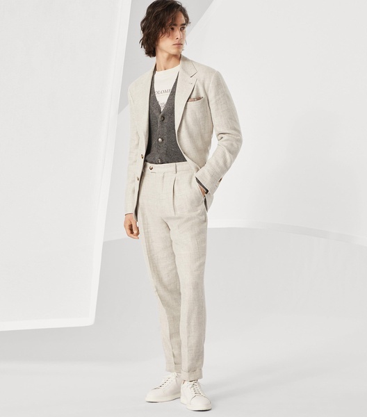 Linen-Cotton Cardigan