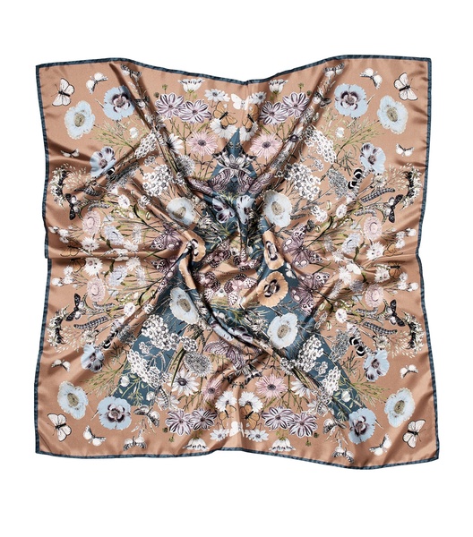 Silk Printed Square Scarf