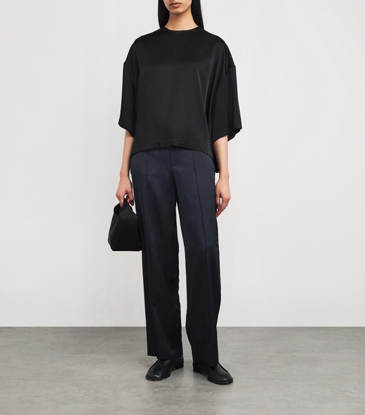Double-Waistband Tailored Trousers
