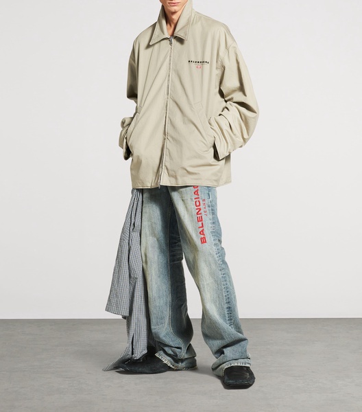 Men's Zip-up Jacket  in Military Beige