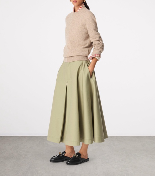 Leather Astaire Open-Back Loafers