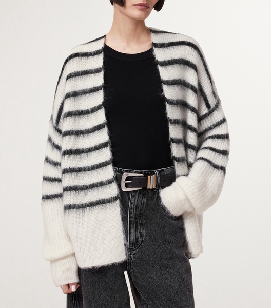 Mohair-Wool-Blend Riga Cardigan