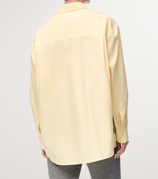 Cotton-Silk Juniper Branch Shirt