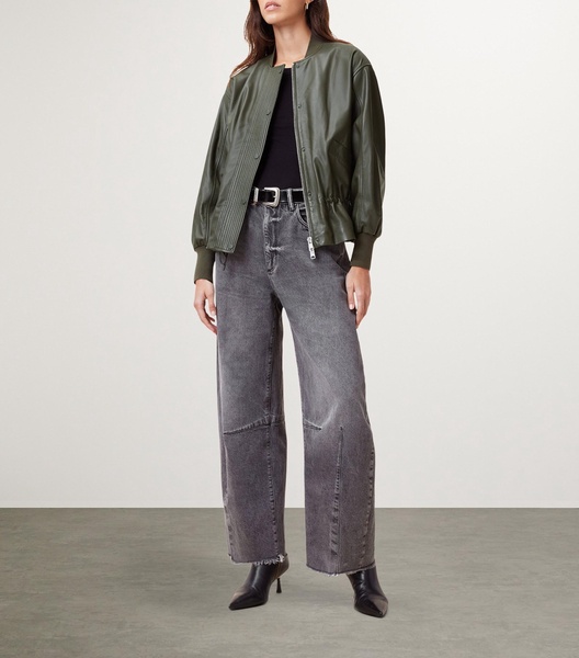 Leather Sofi Bomber Jacket