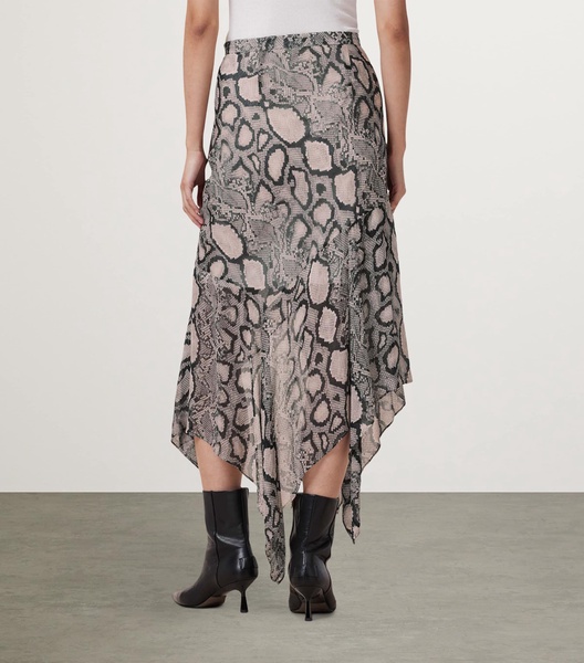 Asymmetric Cassie Midi Skirt