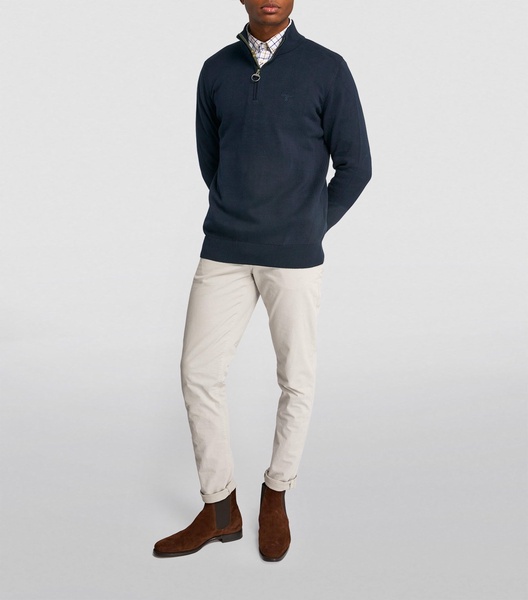 Cotton Half-Zip Sweater