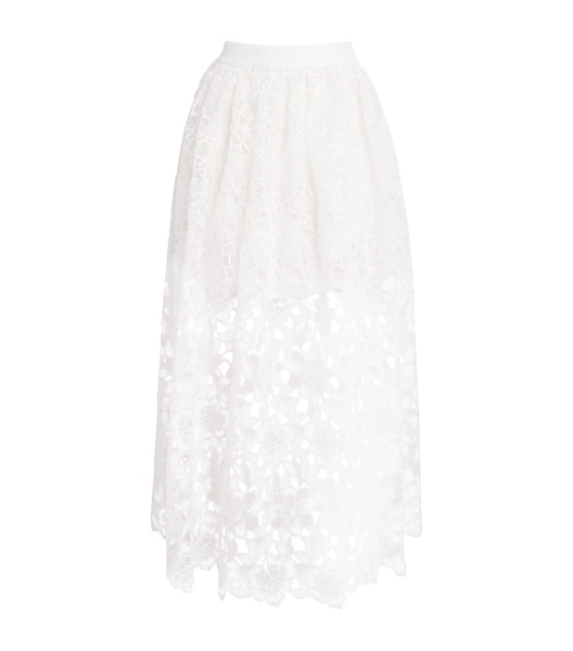 Cotton Crochet Maxi Skirt
