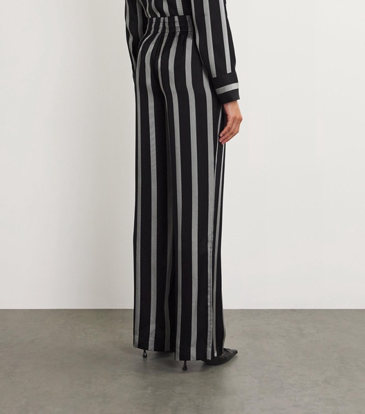 Silk-Blend Striped Soto Trousers